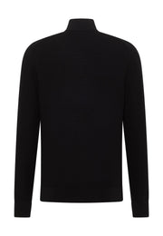Cardigan Escondido negru, spate, prezentare pe suprafață plată