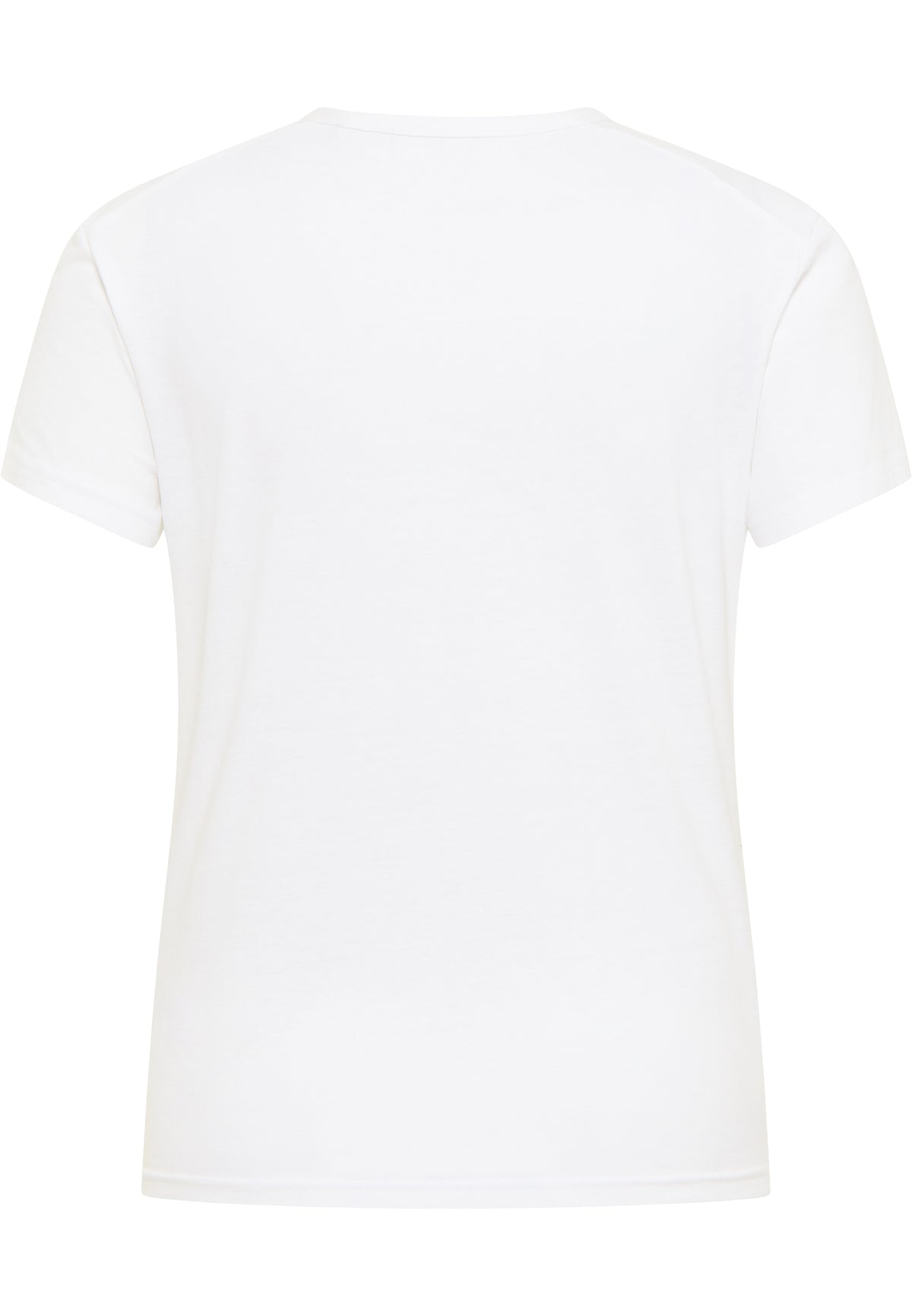 Tricou Ada alb, spate, fără imprimeu, croi drept