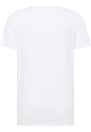 Tricou Allen 2-Pack alb, spate, așezat plat, fără imprimeu sau detalii pe spate