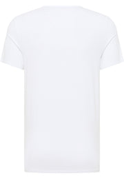 Tricou Amado 2-Pack alb, spate, croială simplă, fără imprimeu vizibil