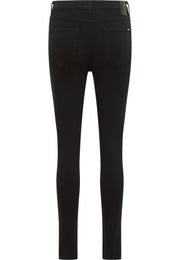 Blugi Skinny Georgia negru, spate, așezați, cu buzunare spate și petic la betelie