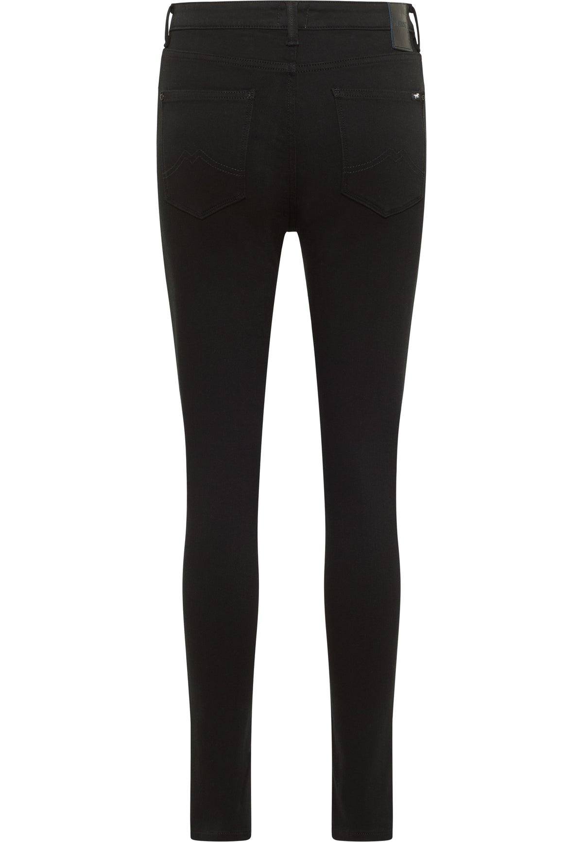 Blugi Skinny Georgia negru, spate, așezați, cu buzunare spate și petic la betelie