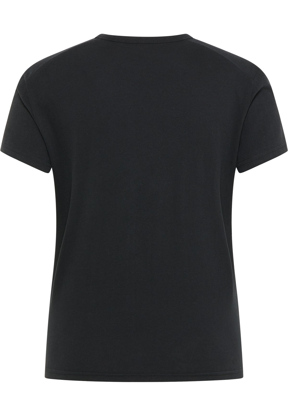 Tricou Ada negru, spate, fără imprimeu, croi drept