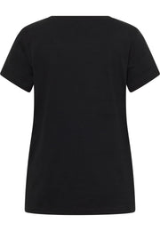 Tricou Alma negru, spate, fără imprimeu