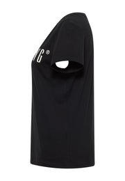Tricou Alma negru, lateral, mânecă scurtă și croială dreaptă