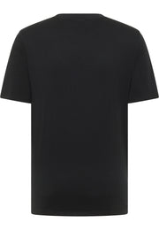 Tricou Austin negru, spate, croială dreaptă fără imprimeu