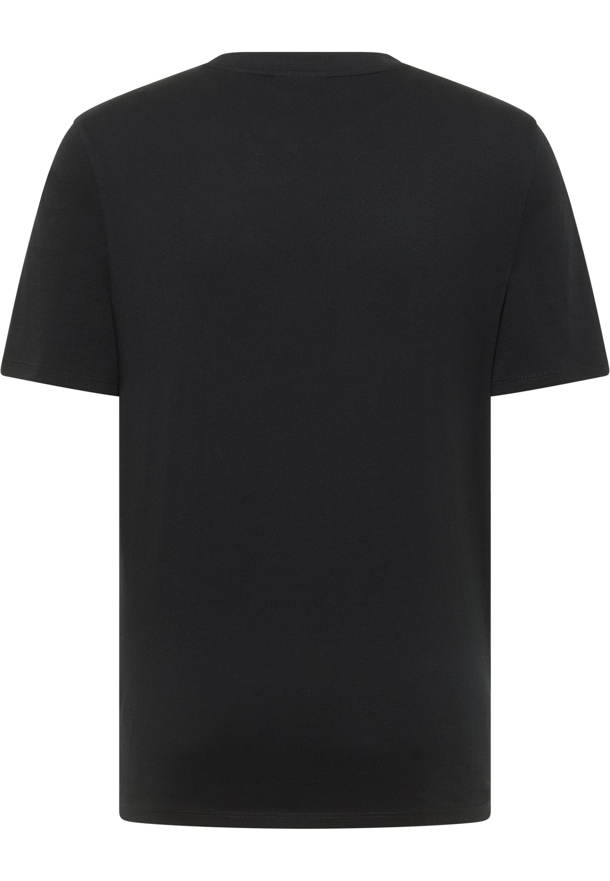 Tricou Austin negru, spate, croială dreaptă fără imprimeu