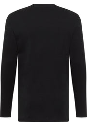Bluză Slim Arlington negru, spate, fără imprimeu, croi drept