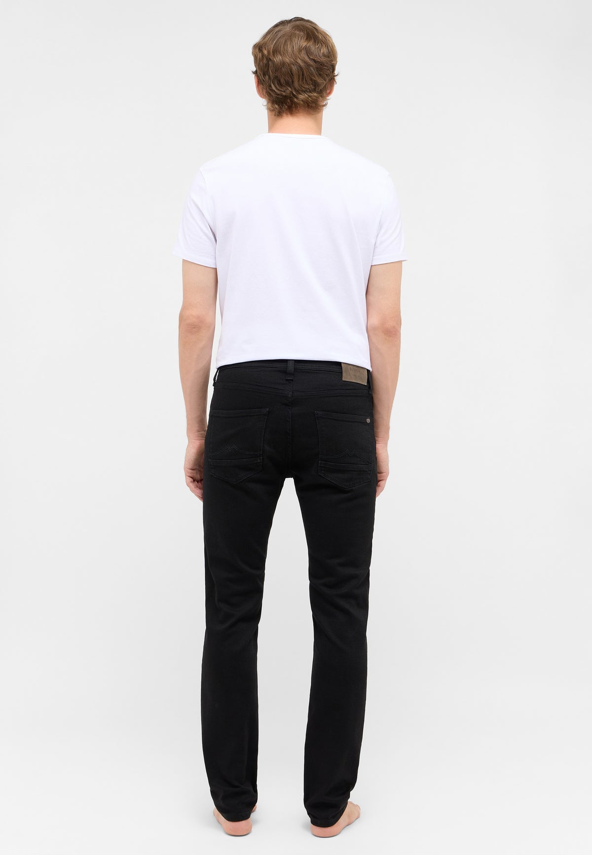 Blugi Vegas negru, spate, vedere de ansamblu