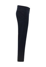 Pantaloni Brad Chino albastru, lateral, buzunar spate cu clapetă