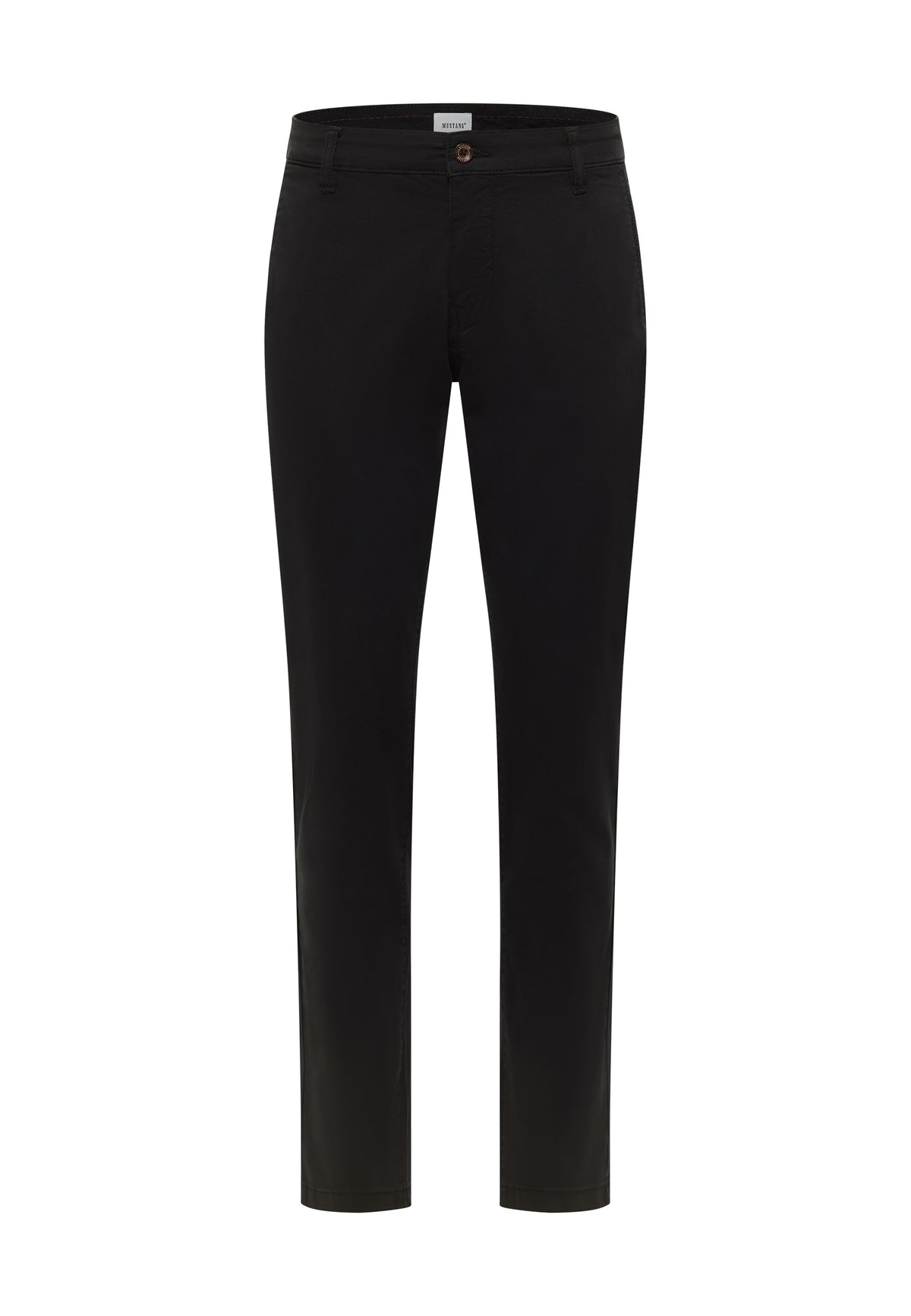 Pantaloni Brad Chino negru, față, croi drept cu buzunare oblice